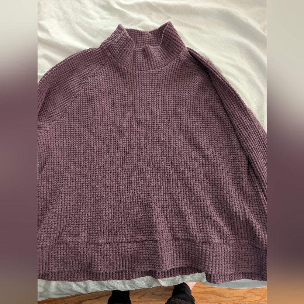 The North Face Long Sleeve Mock Neck Chabot- Purple